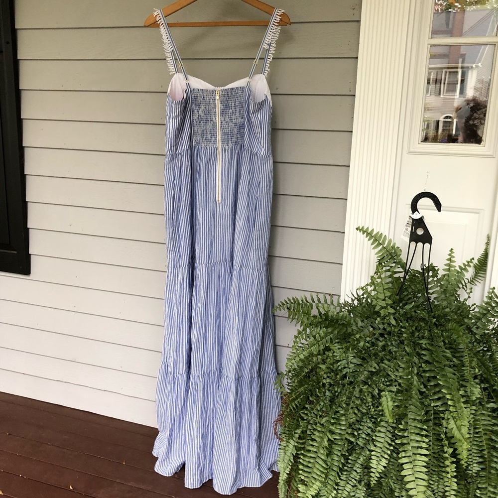Lilly Pulitzer Maxi Dress Stripe Summer Jasmyn US 12 - Picture 8 of 13